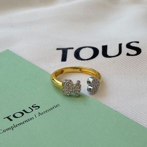 tous silver gold ring